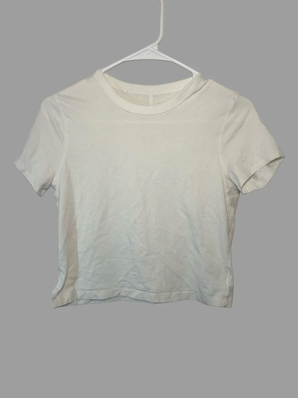 lululemon athletica White Crewneck Short Sleeve Tee
